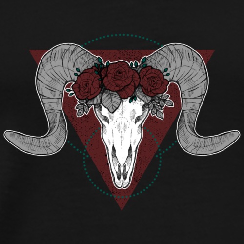Skull and roses - T-shirt Premium Homme