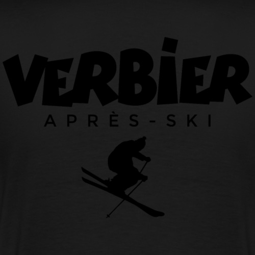 Verbier Apres Ski Skifahren Skifahrer - Männer Premium T-Shirt