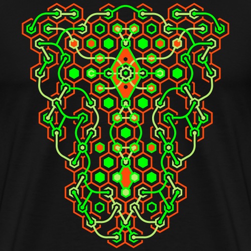Cybertron Maze 2 Side Print - Miesten premium t-paita