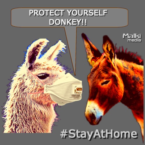 Protect Yourself Donkey - Coronavirus - Camiseta premium hombre