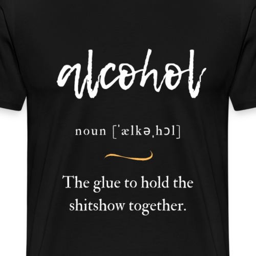 Alcohol (Alkohol) Convoluted Edition Black - Männer Premium T-Shirt