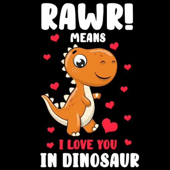 Rawr significa te amo regalo de dinosaurio del día de San Valentín'  Camiseta premium hombre | Spreadshirt