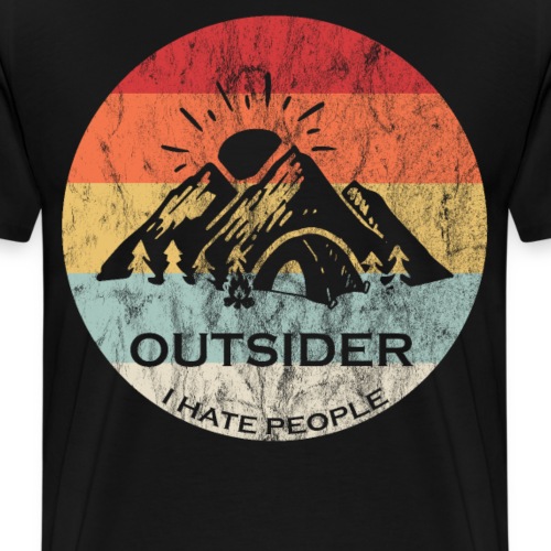 CAMPING I HATE PEOPLE Geschenkidee - Männer Premium T-Shirt