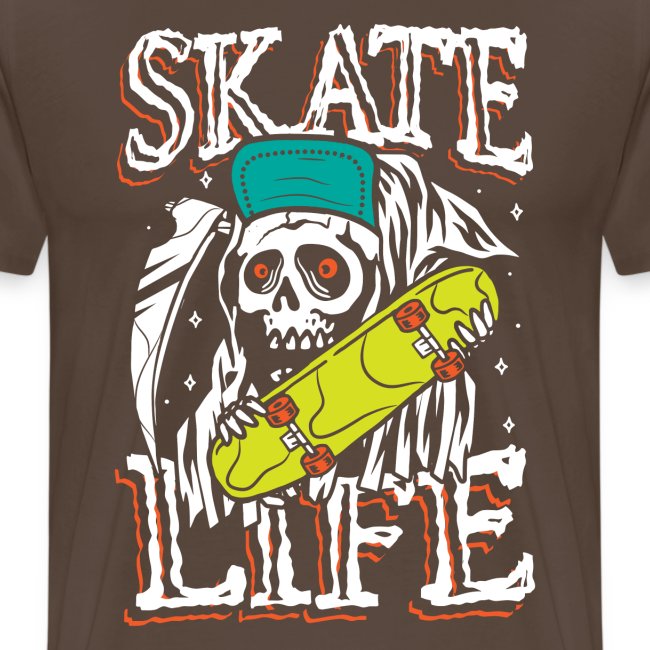 Skate-Leben | Rollender Punk-Schädel