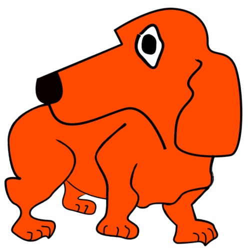 orange dog - Maglietta Premium da uomo