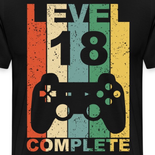 18. Geburtstag 18 Jahre Level Complete - Männer Premium T-Shirt