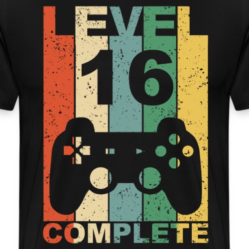 16. Geburtstag 16 Jahre Level Complete - Männer Premium T-Shirt