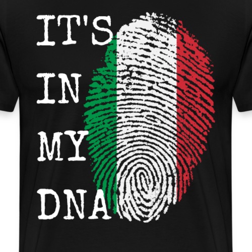 Italien Italy Italia Flagge Fingerabdruck Geschenk - Männer Premium T-Shirt