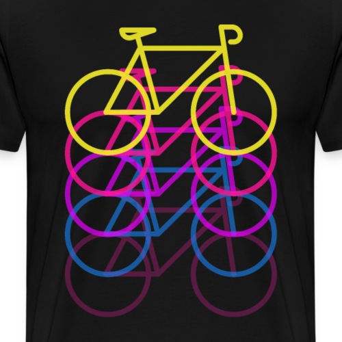 Fahrrad Fahrradfahrer Neon Geburtstag Geschenkidee - Männer Premium T-Shirt