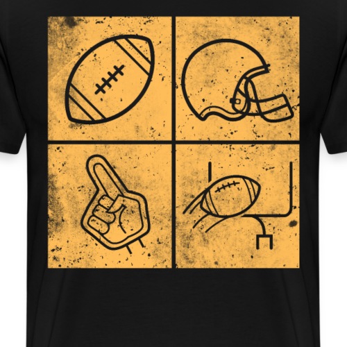 American Football Fan Spieler Geschenk - Männer Premium T-Shirt