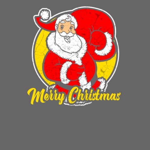Weihnachtsmann mit Geschenksack auf dem Rücken - Männer Premium T-Shirt