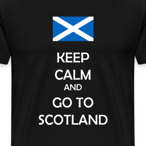 Keep calm and go to Scotland - Schottland Fanshirt - Männer Premium T-Shirt