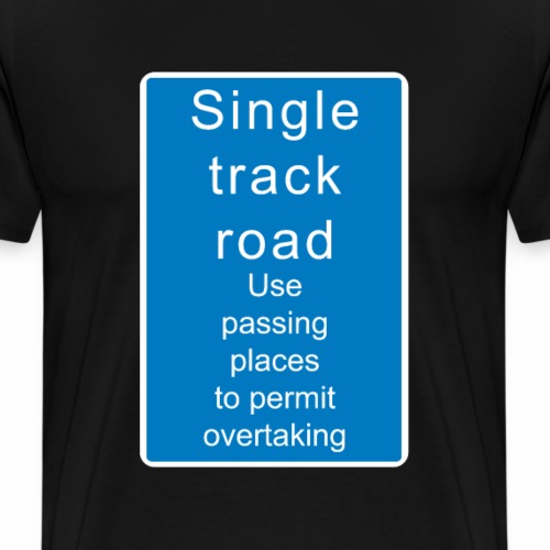 Single Track Road Großbritannien - Männer Premium T-Shirt