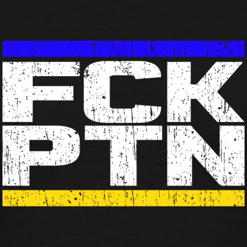 fck ptn scratched white txt - Men's Premium T-Shirt