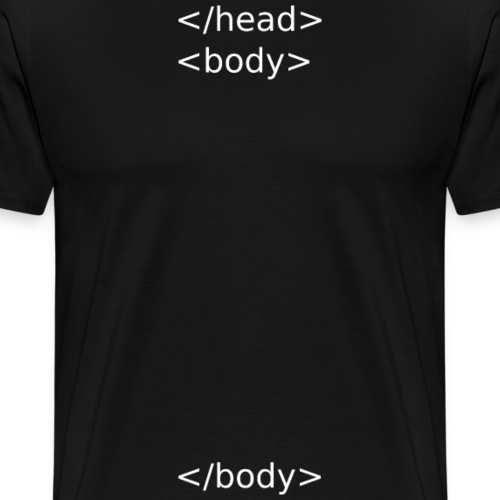 html head body - Mannen Premium T-shirt