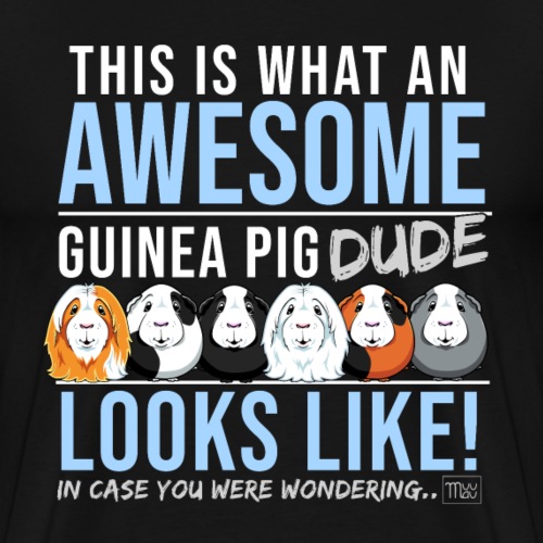 Guinea Pig Dude - Miesten premium t-paita