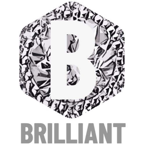 B brilliant grey - Mannen Premium T-shirt