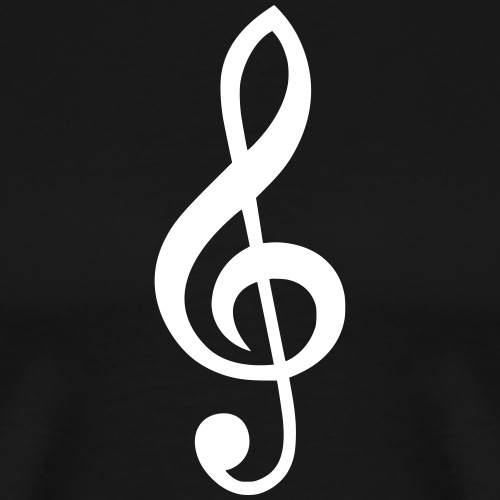 Notenschlüssel Symbol Notenschlüßel Zeichen Musik - Männer Premium T-Shirt
