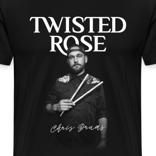 Twisted Rose Chris Drums Shirt (Black)