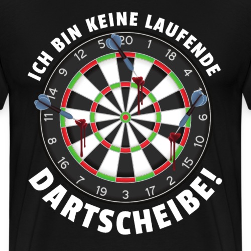 Dart Darts Dartscheibe lustiges Geschenk - Männer Premium T-Shirt