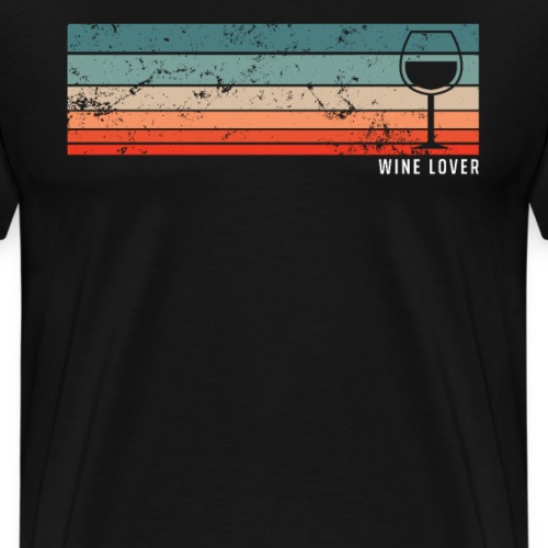 Wein Liebhaber Weintrinker Weinglass - Männer Premium T-Shirt