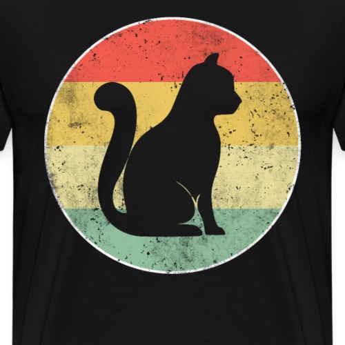 Katze Retro - Männer Premium T-Shirt
