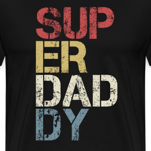 Super Daddy Vatertag Papa Geschenk - Männer Premium T-Shirt