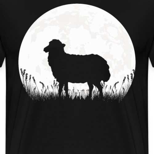 Schaf Mond Schlafshirt Geschenk - Männer Premium T-Shirt