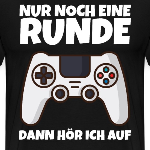 Nur noch eine Runde Gamer Gaming Zocken - Männer Premium T-Shirt