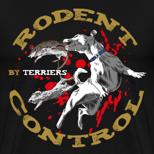 rodent control by terriers - Maglietta Premium da uomo