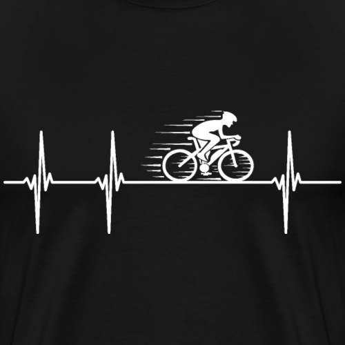 Herzschlag Rennrad - Männer Premium T-Shirt