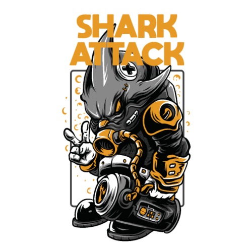 shark attack - Koszulka męska Premium