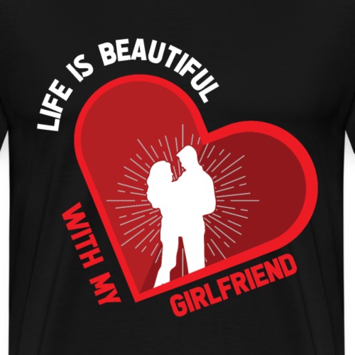 Freundin Geliebte Liebe Valentinstag - Männer Premium T-Shirt