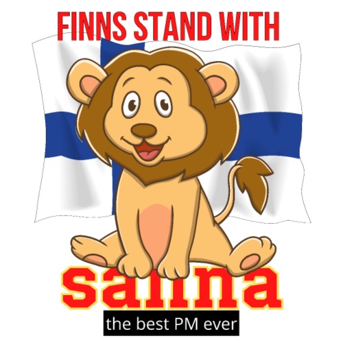 Finns stand with Sanna the best PM ever - Miesten premium t-paita