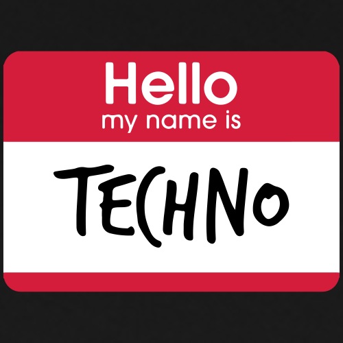 Hello, my name is TECHNO - Männer Premium T-Shirt