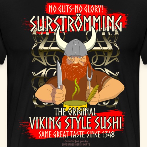 Surströmming Challenge Viking Sushi T-Shirt - Männer Premium T-Shirt