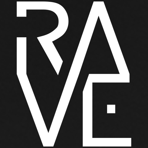 Rave Minimal Text Electronic Music Techno Schrift - Männer Premium T-Shirt