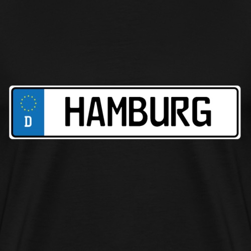 Kennzeichen Hamburg - Männer Premium T-Shirt