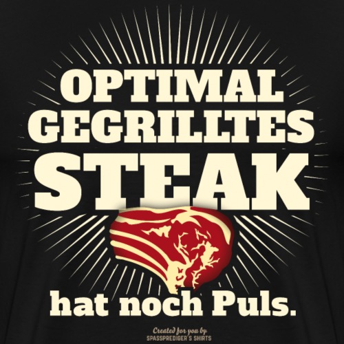 Grill T Shirt Steak mit Puls - Männer Premium T-Shirt