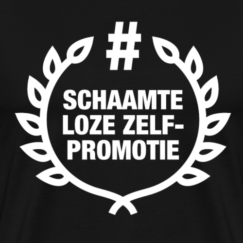 schaamteloze zelfpromotie - Mannen Premium T-shirt