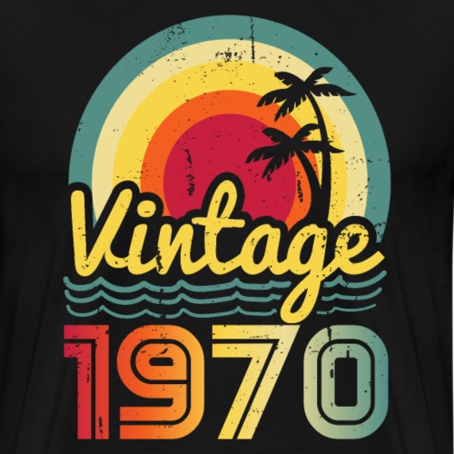 Wijnjaar 1970 - Mannen Premium T-shirt