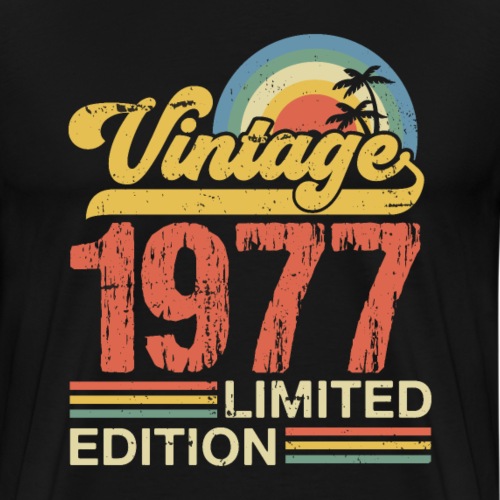 Wijnjaar 1977 - Mannen Premium T-shirt