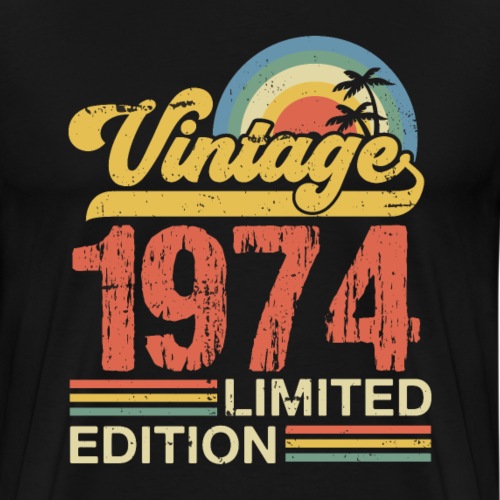 Wijnjaar 1974 - Mannen Premium T-shirt