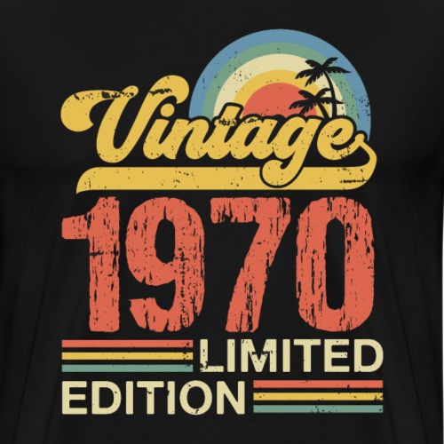 Wijnjaar 1970 - Mannen Premium T-shirt