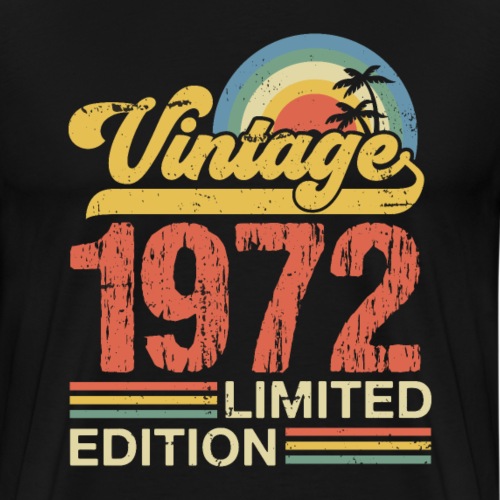 Wijnjaar 1972 - Mannen Premium T-shirt