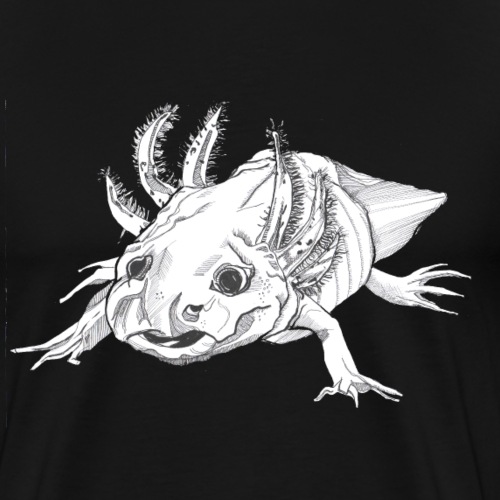 Axolotl oder Ambystoma mexicanum - Männer Premium T-Shirt