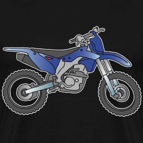 Blaue Motorcross Maschine - Männer Premium T-Shirt