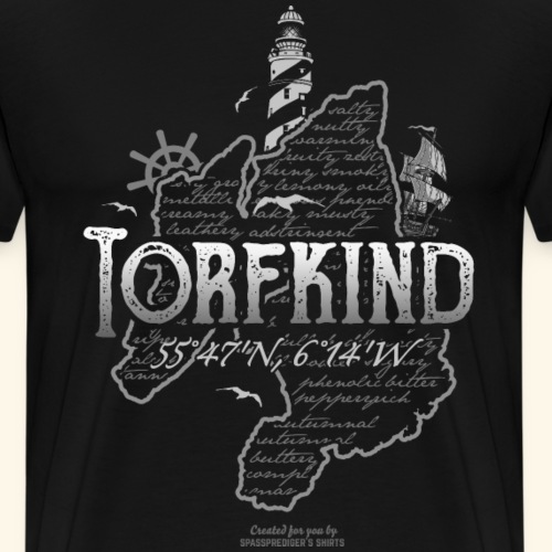 Whisky Torfkind Islay Leuchtturm - Männer Premium T-Shirt