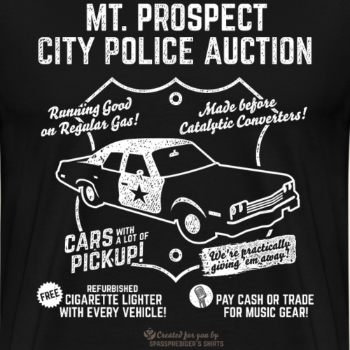Mount Prospect Police Auction | Geek T-Shirts - Männer Premium T-Shirt