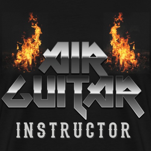 Air Guitar Instructor Heavy Metal T Shirt - Männer Premium T-Shirt